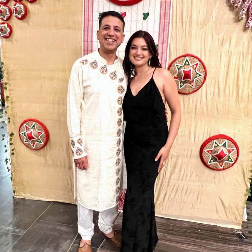 Shreya Pujari father daughter photo